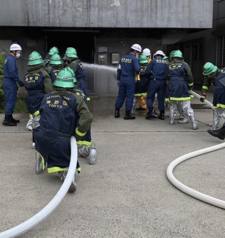 火災現場訓練