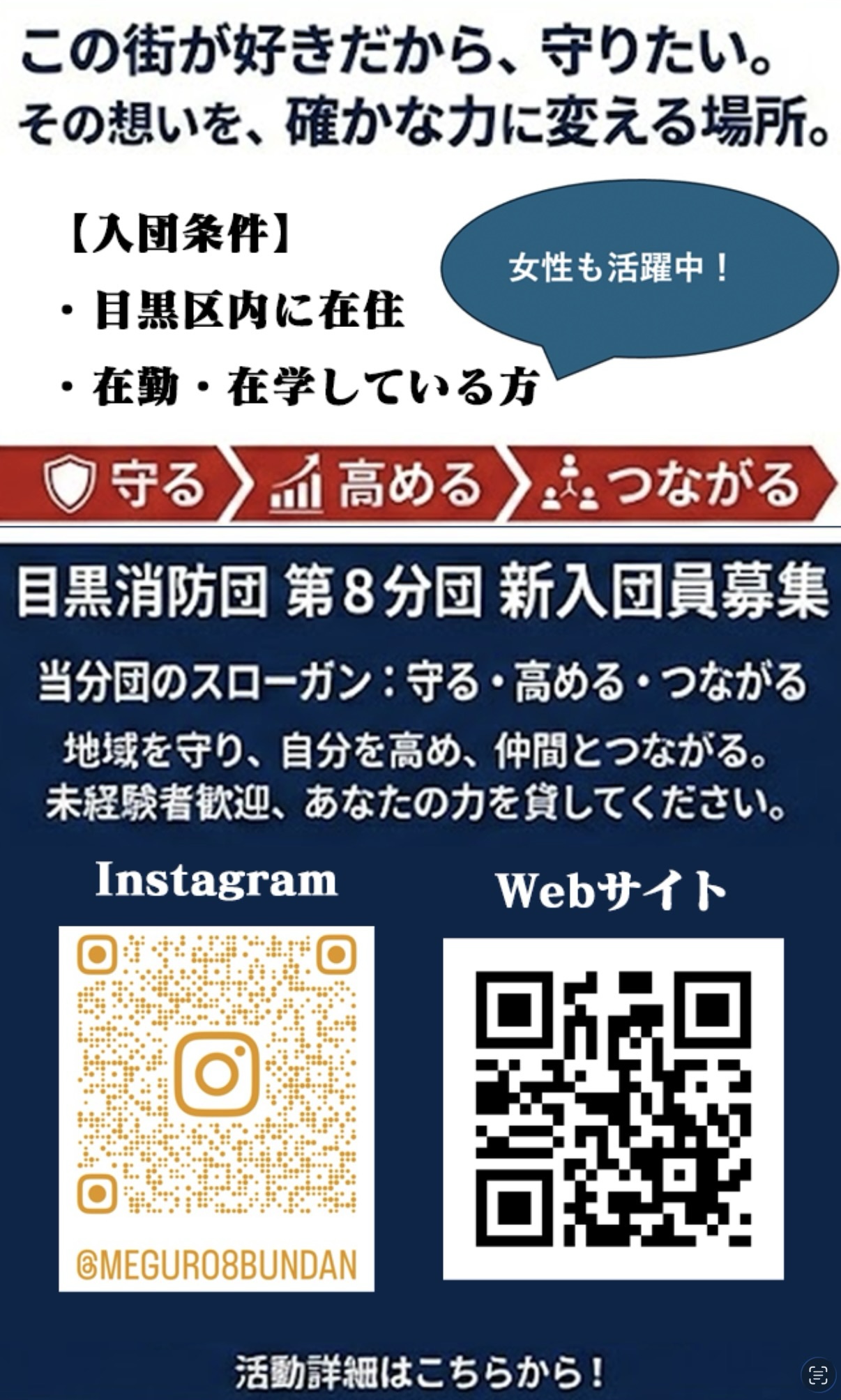 消防団員募集ティッシュとカード